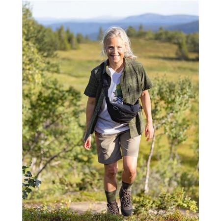 ΓΥΝΑΙΚΕΊΟ ΚΟΝΤΟΜΆΝΙΚΟ T-SHIRT PINEWOOD FINNVEDEN RECYCLED OUTDOOR - ΛΕΥΚΌ ΜΕΛΑΝΖΈ PINE TREE