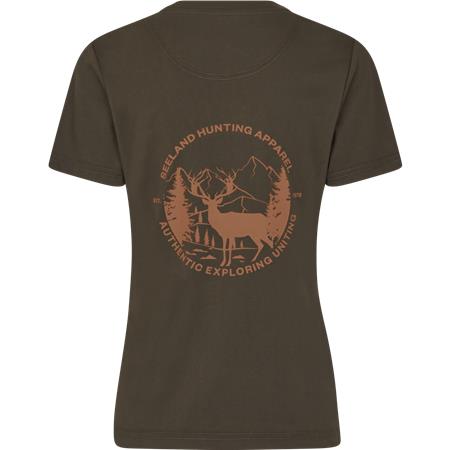 ΓΥΝΑΙΚΕΊΟ ΚΟΝΤΟΜΆΝΙΚΟ T-SHIRT SEELAND HUNTING HERITAGE W - ΠΡΆΣΙΝΟ ΠΕΎΚΟΥ