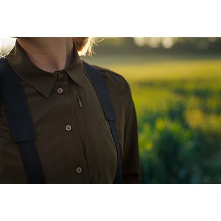 ΓΥΝΑΙΚΕΊΟ ΜΑΚΡΥΜΆΝΙΚΟ ΠΟΥΚΆΜΙΣΟ HARKILA TRAIL L/S WOMEN - ΠΡΆΣΙΝΟ ΙΤΙΆΣ