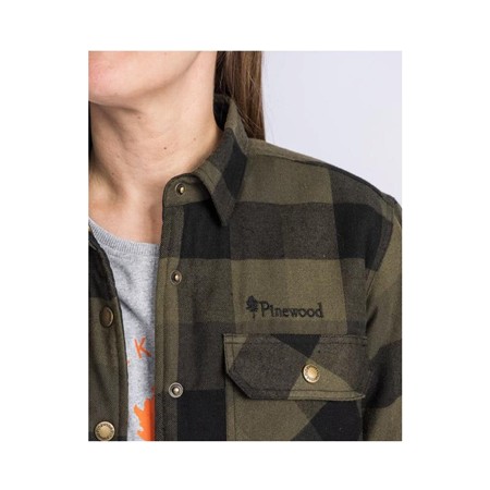 ΓΥΝΑΙΚΕΊΟ ΜΑΚΡΥΜΆΝΙΚΟ ΠΟΥΚΆΜΙΣΟ PINEWOOD CANADA CLASSIC 2.0 W - ΠΡΆΣΙΝΟ/ΜΑΎΡΟ