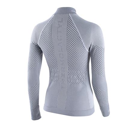 ΓΥΝΑΙΚΕΊΟ ΜΑΚΡΥΜΆΝΙΚΟ T-SHIRT DAMART TEE SHIRT THERMOLACTY ENERGY 3 COL ZIP - ΓΚΡΙ