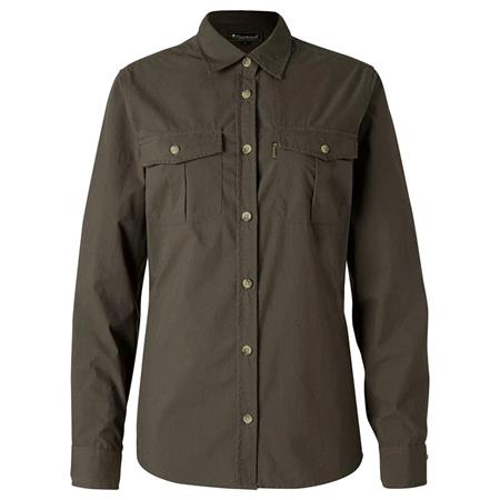 Γυναικείο Πουκάμισο Με Μακριά Μανίκια Pinewood Safari L/S - Ελιά
