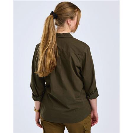 ΓΥΝΑΙΚΕΊΟ ΠΟΥΚΆΜΙΣΟ ΜΕ ΜΑΚΡΙΆ ΜΑΝΊΚΙΑ PINEWOOD SAFARI L/S - ΠΡΆΣΙΝΟ ΒΡΎΟΥ