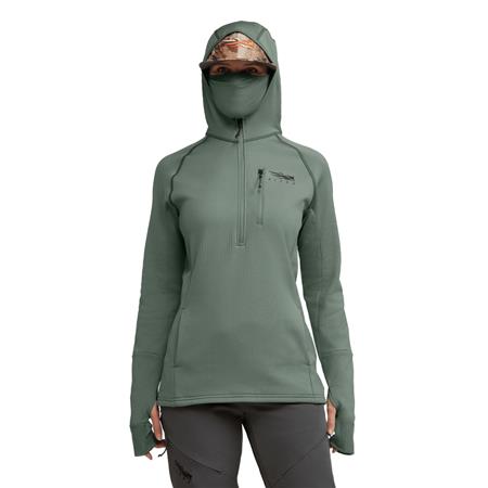 HÆTTETRØJE TIL KVINDER SITKA FANATIC HOODIE - SKIFERGRØN