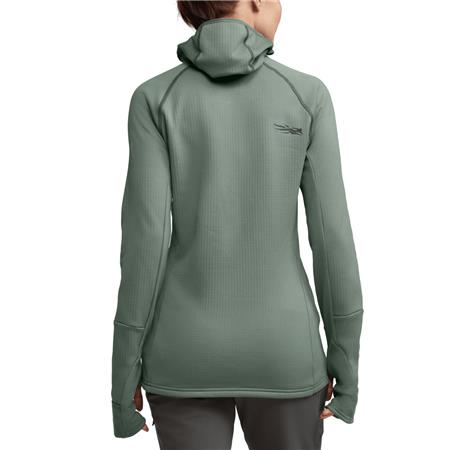 HÆTTETRØJE TIL KVINDER SITKA FANATIC HOODIE - SKIFERGRØN