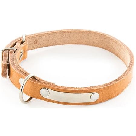 Halsband Martin Sellier Cuir Pf Plaque