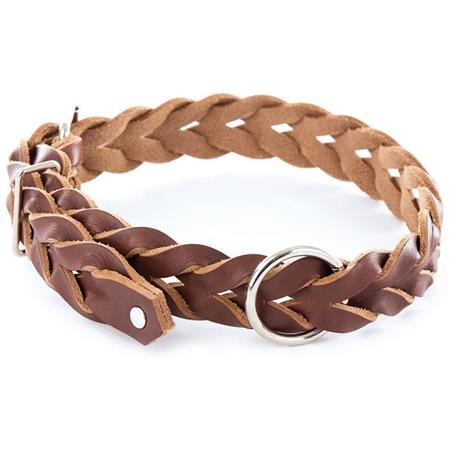 Halsband Martin Sellier Gevlochten Pf Leer
