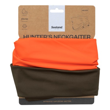 Halsvärmare Seeland Spur - Tallgrön/Orange Blaze - Paket Med 2