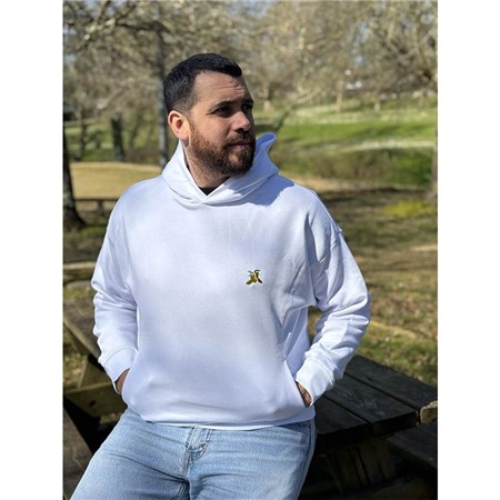 Hanorac Bărbați Le Pairon Bécassier Cu Glugă Oversize - Alb