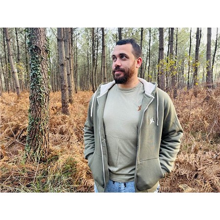 Hanorac Pentru Bărbați Le Pairon Bécassier Sherpa - Kaki
