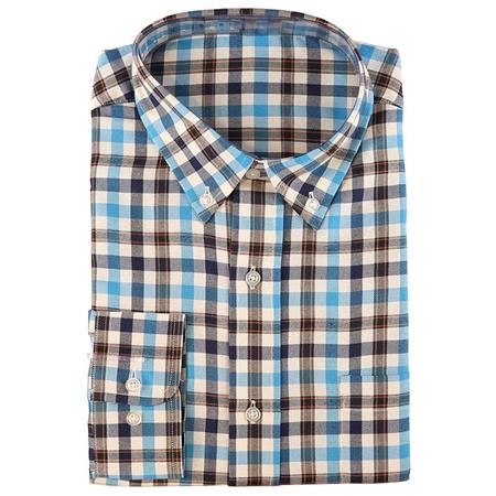 Heren Bloes Met Lange Mouwen Somlys 512 - Geruit Blauw