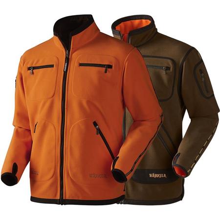 Heren Fleece Harkila Kamko Omkeerbaar - Groen/Oranje