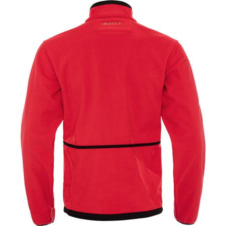 HEREN FLEECE HARKILA KAMKO OMKEERBAAR - MARRON/ROUGE