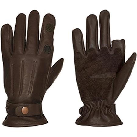 Heren Handschoenen Percussion Grand Froid Leer - Kastanjebruin
