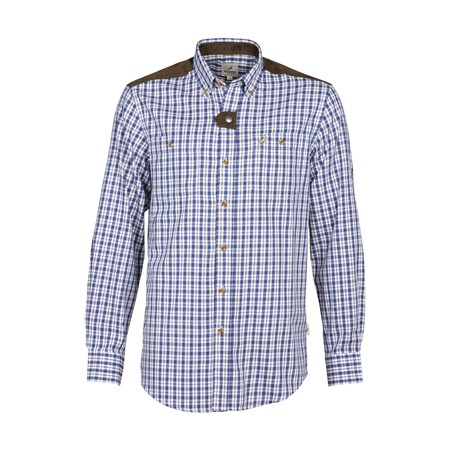 Heren Overhemd Met Lange Mouwen Prohunt Tetras - Blauw/Bruin/Ibex
