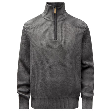 Heren Sweat Pinewood Philip Knitted - Gris