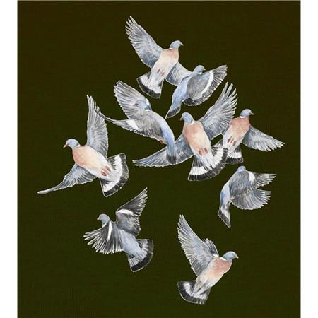 HEREN SWEATSHIRT MET UITVLIEGENDE VOGELS - ZWART BARTAVEL