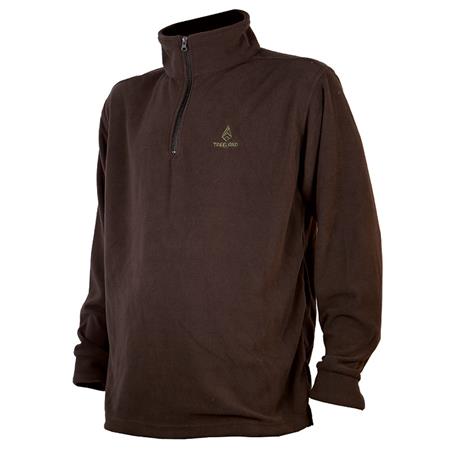 Heren Sweatshirt Treeland Polaire T297n - Marron