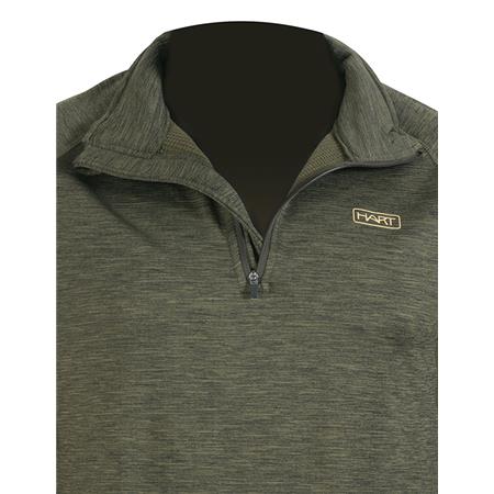 HEREN T-SHIRT MET LANGE MOUWEN HART TRAIL-ZN - GROEN