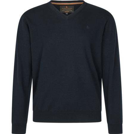 Heren Trui Seeland Pine V-Neck - Dark Sapphire