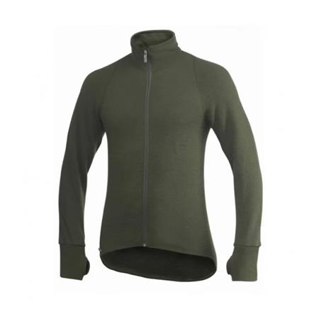 Herenjas Woolpower Full Zip 400 - Groen