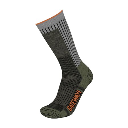 Herensokken Gateway Boot Calf Sock - Olijfgrijs - Partij Van 3