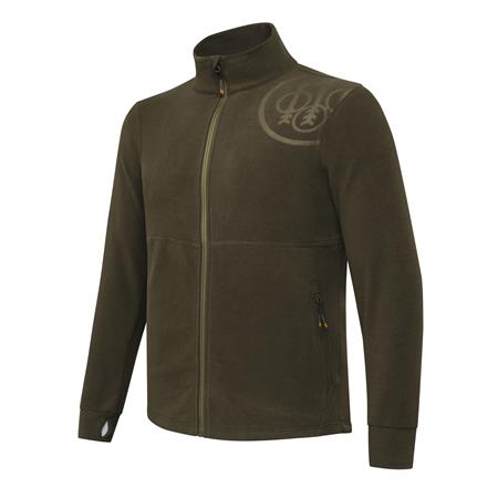 Herenvest Beretta Hp Logo Full Zip - Green Moss
