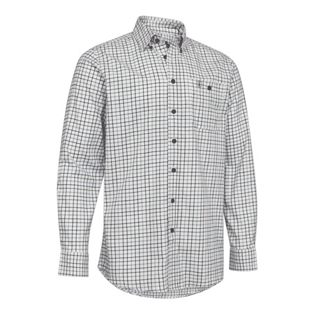 Herr Långärmad Skjorta Deerhunter Wilder Overshirt - Blårutig