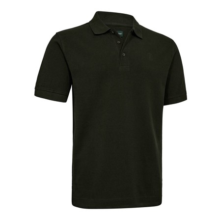 Herre Kortærmet Polo Deerhunter Griffin - Forest Ember