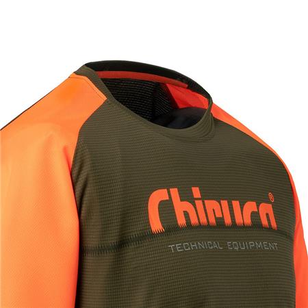 HERRE KORTÆRMET T-SHIRT CHIRUCA HORUS - GRØN/ORANGE
