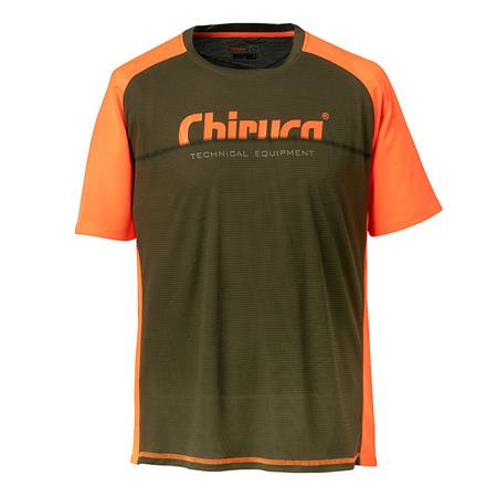 Herre Kortærmet T-Shirt Chiruca Horus - Grøn/Orange
