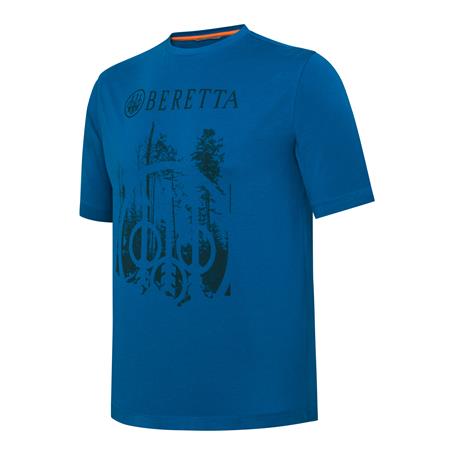 Herre T-Shirt Med Korte Ærmer Beretta Outline - Blå Skumring