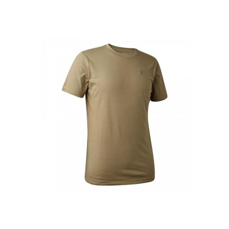 HERRE T-SHIRT MED KORTE ÆRMER DEERHUNTER EASTON - BRUN