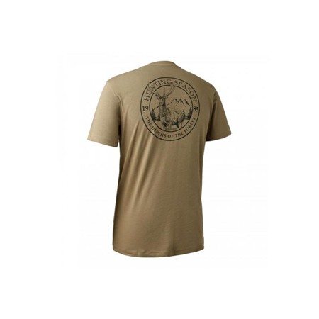 Herre T-Shirt Med Korte Ærmer Deerhunter Easton - Brun