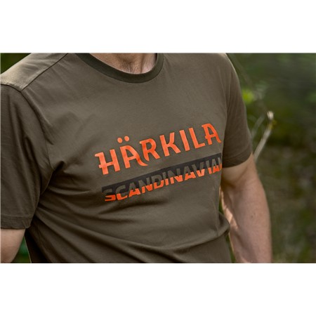 HERRE T-SHIRT MED KORTE ÆRMER HARKILA SCANDINAVIAN - FOREST NIGHT