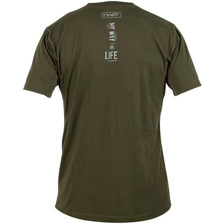 HERRE T-SHIRT MED KORTE ÆRMER HART BRANDED RYPE - KAKI