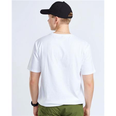 HERRE T-SHIRT MED KORTE ÆRMER PINEWOOD FINNVEDEN RECYCLED OUTDOOR - HVID MELANGE PINE TREE