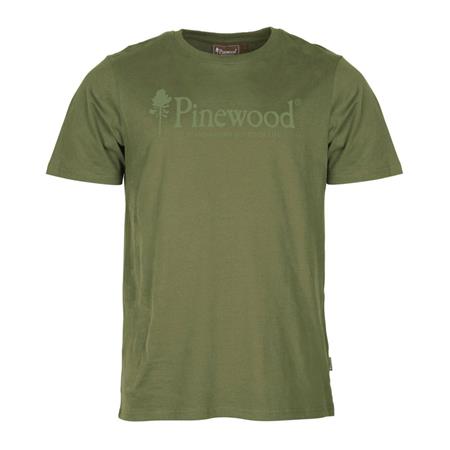 Herre T-Shirt Med Korte Ærmer Pinewood Outdoor Life - Pinjegrøn