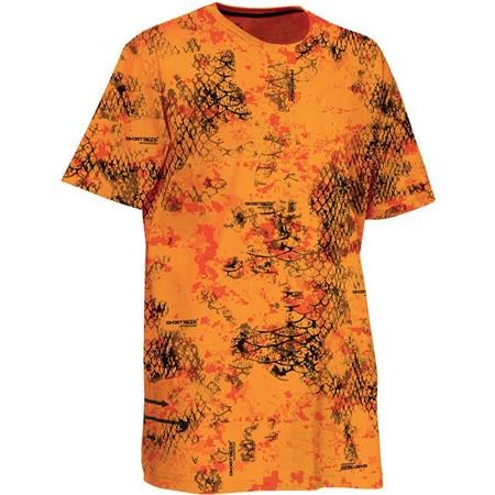 Herre T-Shirt Med Korte Ærmer Prohunt Snake - Orange Camouflage