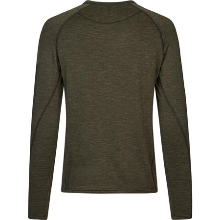 HERRE T-SHIRT MED KORTE ÆRMER SEELAND PEAK - FYRGRØN MELANGE