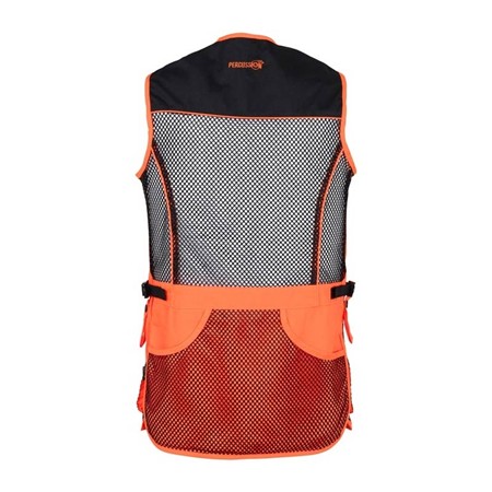 HERRE VEST TIL LERDUESKYDNING PERCUSSION BALL TRAP EVO - SORT/ORANGE