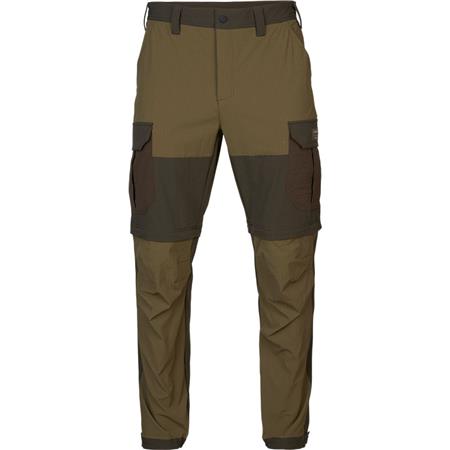 Herrebukser Harkila Logmar Lightweight Zip-Off - Mørk Oliven/Pilgrøn