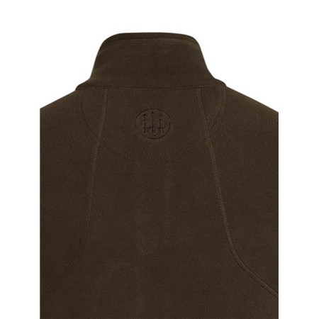 HERREFLEECE BERETTA HP LOGO HALF ZIP - BRUN BARK