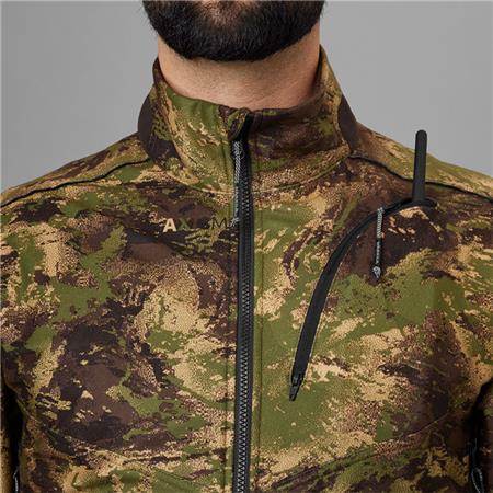 HERREFLEECEJAKKE HARKILA DEER STALKER CAMO WSP FLEECE - AXIS MSP FOREST