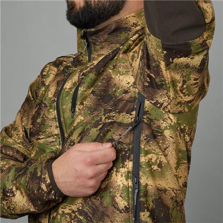 HERREFLEECEJAKKE HARKILA DEER STALKER CAMO WSP FLEECE - AXIS MSP FOREST