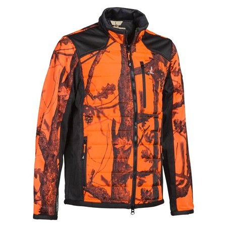 Herrejakke Percussion Hybrid 25 Ans - Orange Camo