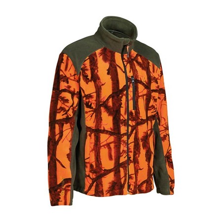 Herren-Fleece Percussion Stronger - Ghost-Camo