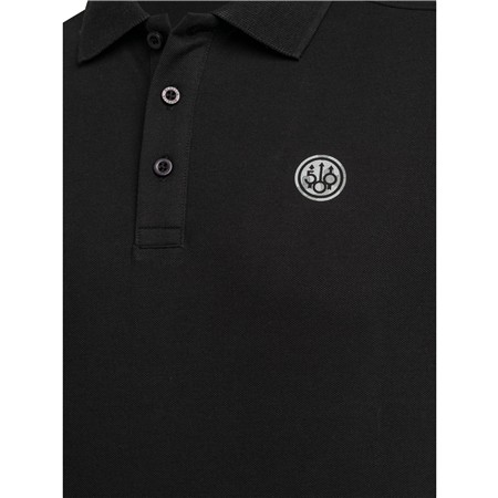 HERREN-KURZARM-POLO BERETTA LIMITIERTE AUFLAGE 500 JAHRE CAMO LOGO - SCHWARZ