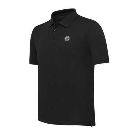 Herren-Kurzarm-Polo Beretta Limitierte Auflage 500 Jahre Camo Logo - Schwarz