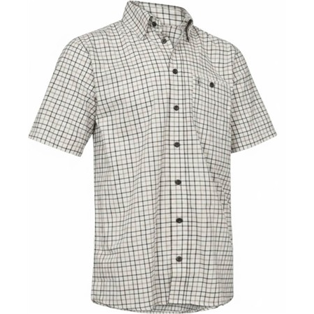 Herren-Kurzarmhemd Deerhunter Gavin S/S - Beige Kariert